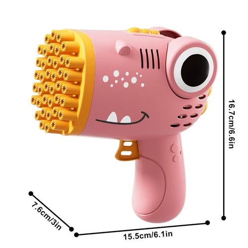Dinosaur Bubble Machine 40 Hole Outdoor Wedding Children's Toy Gift