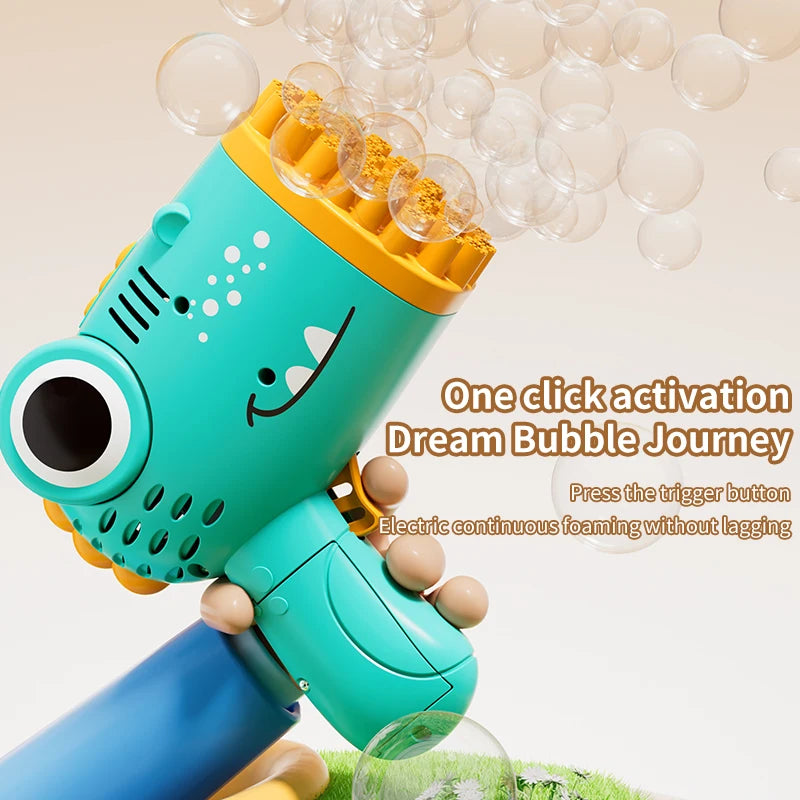 Dinosaur Bubble Machine 40 Hole Outdoor Wedding Children's Toy Gift
