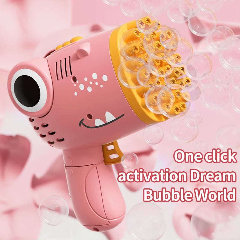 Dinosaur Bubble Machine 40 Hole Outdoor Wedding Children's Toy Gift