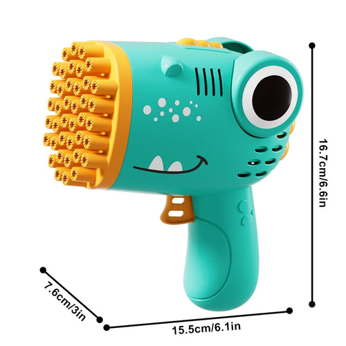 Dinosaur Bubble Machine 40 Hole Outdoor Wedding Children's Toy Gift