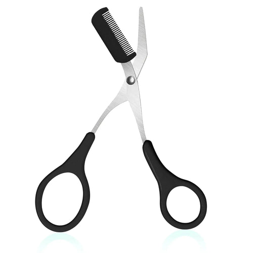 Eyebrow Trimmer, Stainless Steel Eyebrow Scissors With Comb, Eyebrow