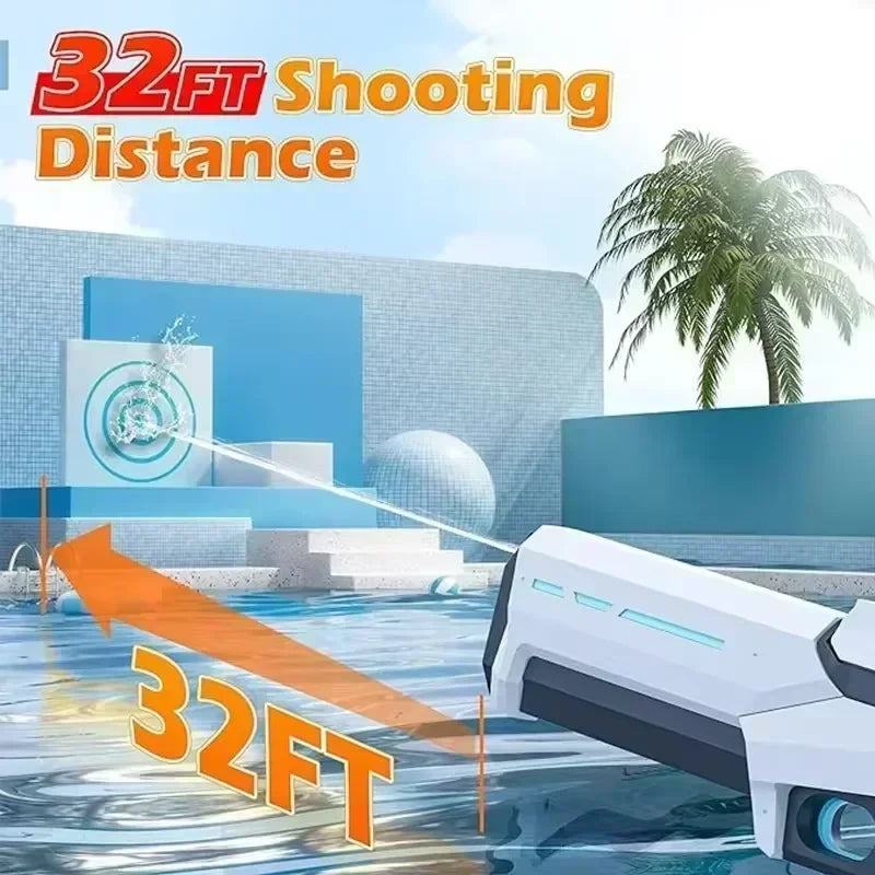 Pulse electric continuous water gun for children, high-pressure and