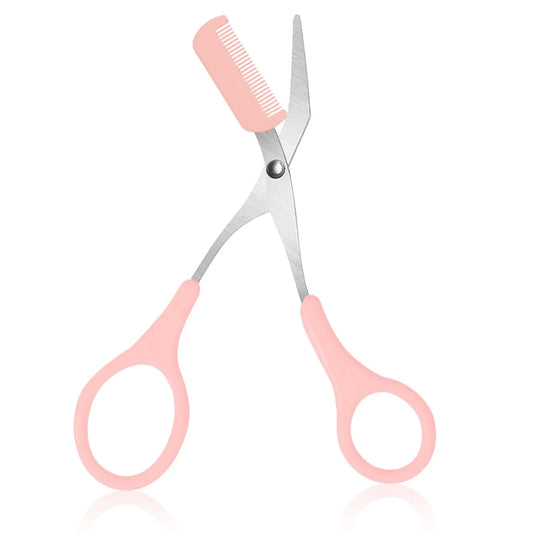 Eyebrow Trimmer, Stainless Steel Eyebrow Scissors With Comb, Eyebrow